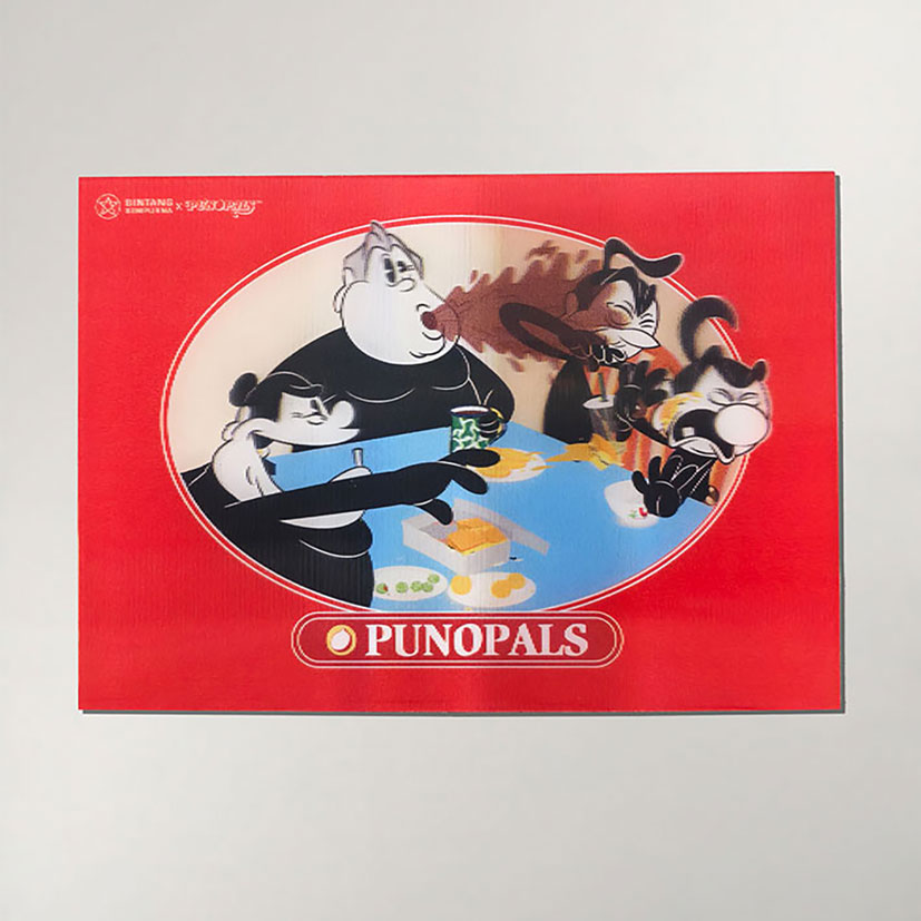 Poster A3 3D Lenticular Parodi Khong Guan