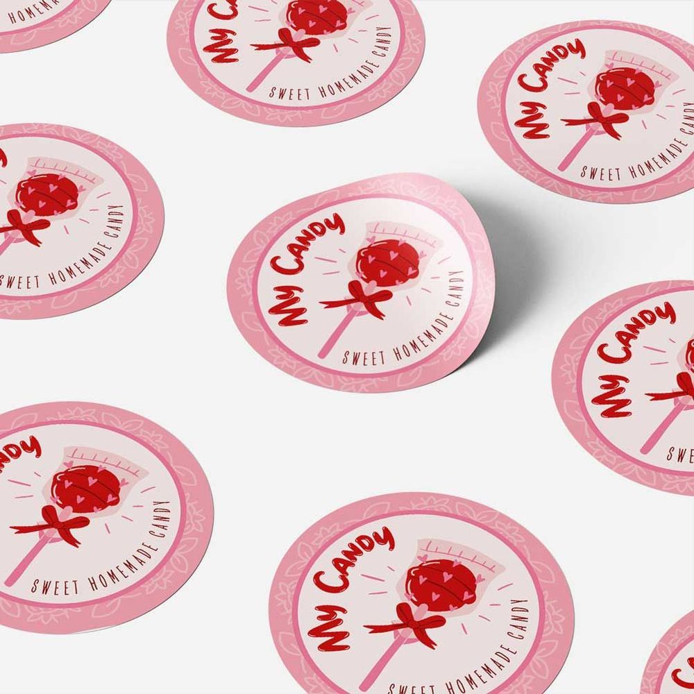 Label Sticker Bulat/Kotak