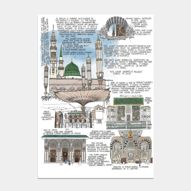 EXCLUSIVE LAUNCH - Art Print - Saudi Arabia: Al Masjid E Nabawi by Nugraha Pratama