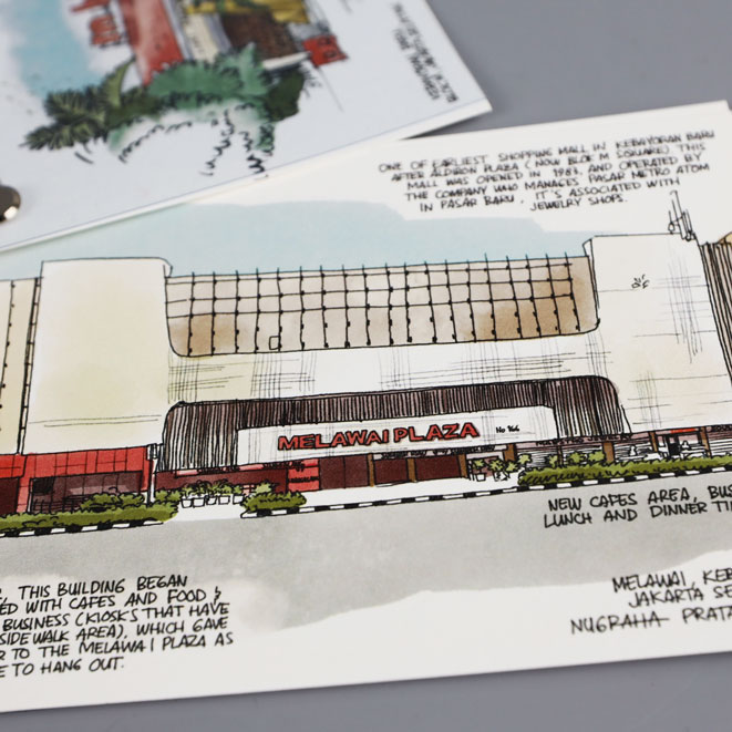 Postcard Pack 5 - Kebayoran Baru by Nugraha Pratama 2