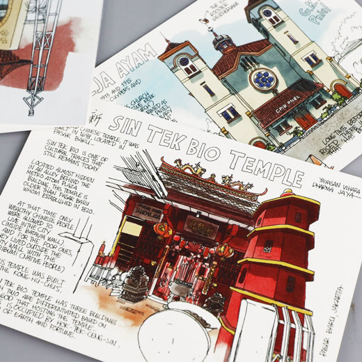 Postcard Pack 5 - Pasar Baru by Nugraha Pratama 4