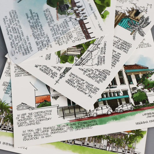 Postcard Pack 5 - Lapangan Banteng - Waterlooplein by Nugraha Pratama 5