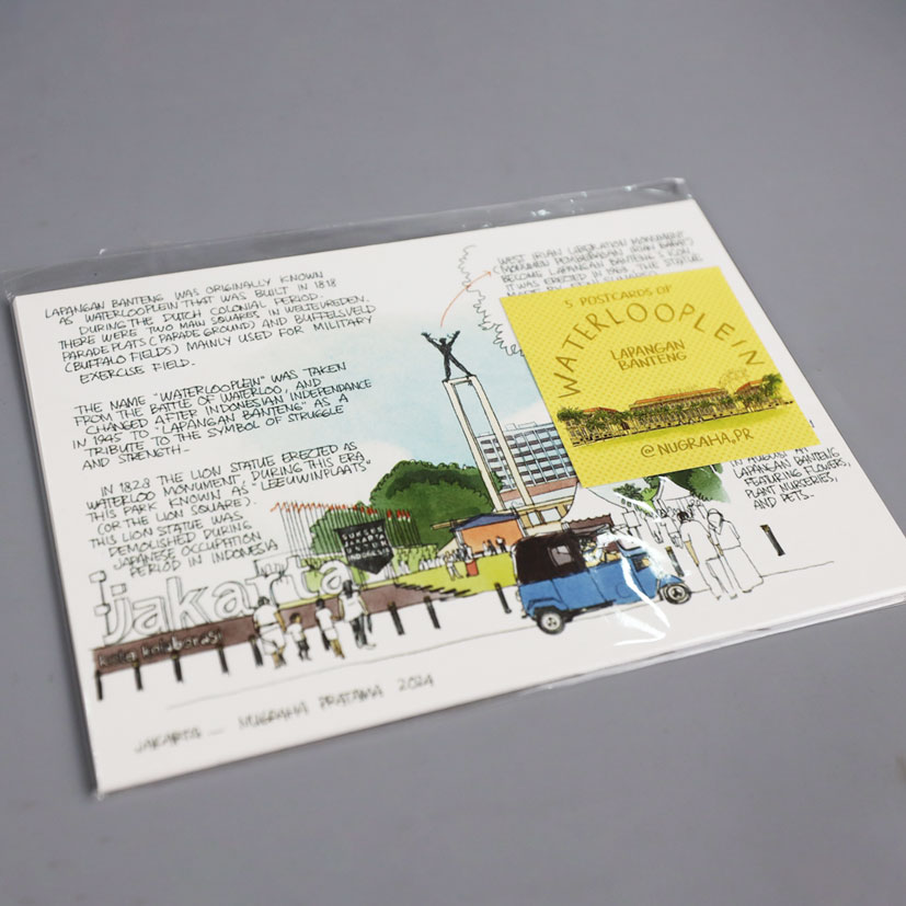 Postcard Pack 5 - Lapangan Banteng - Waterlooplein by Nugraha Pratama 1