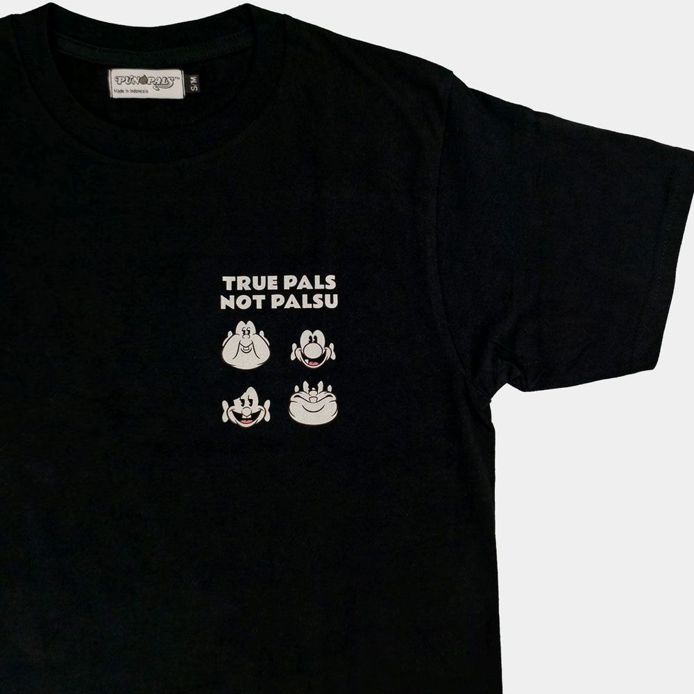 Kaos True Pals Hitam Dewasa 3