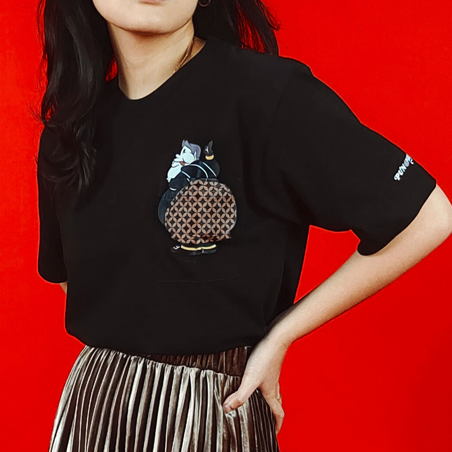 Kaos Adult Mar Pocket Hitam D2 5