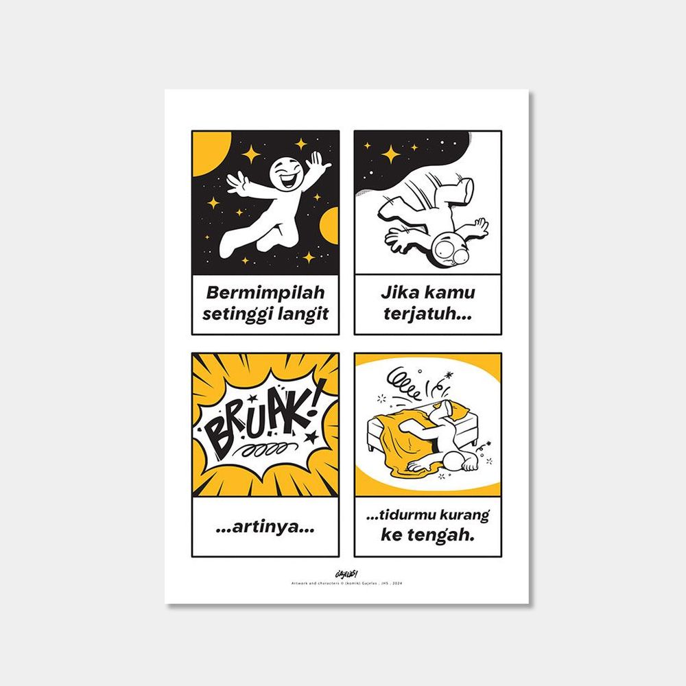 Art Print - Bermimpi Setinggi Langit 1