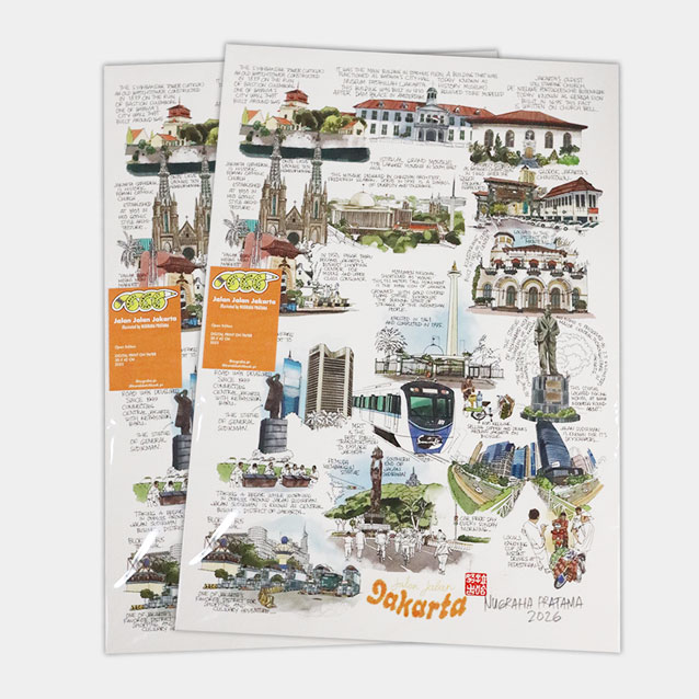 EXCLUSIVE LAUNCH - Art Print - Jalan - Jalan Jakarta by Nugraha Pratama 2