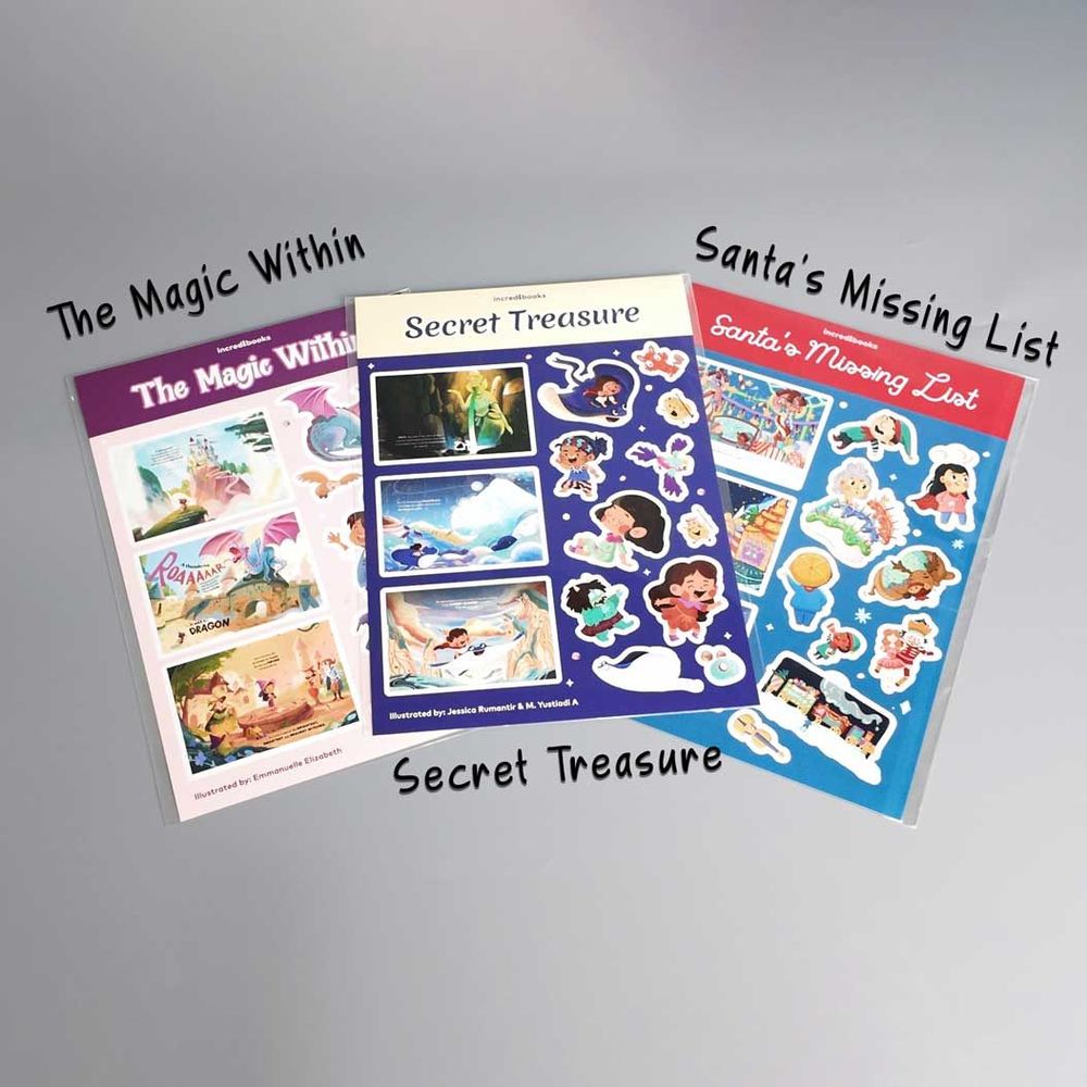 TOMOLAND x Incredibooks by Jessica Rumantir - Sticker A5 1