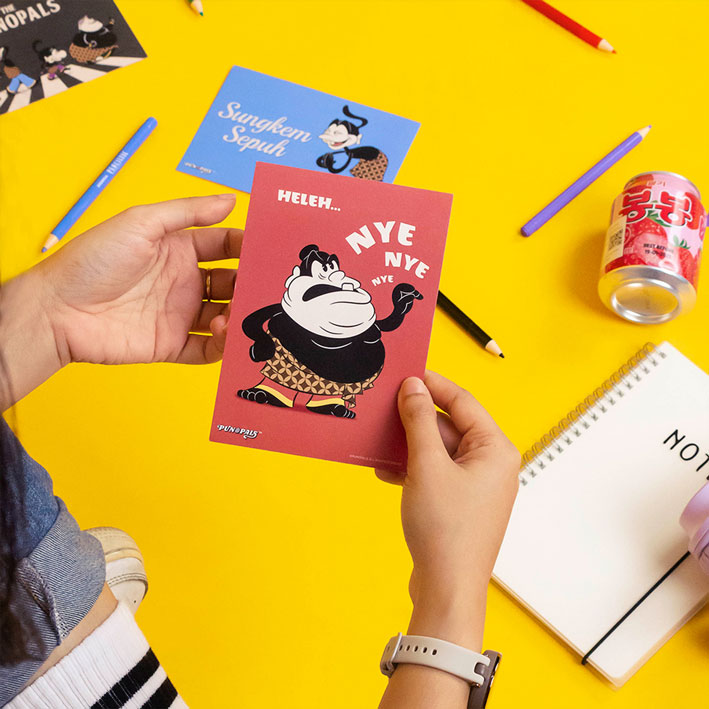 Postcard Gong Nyenye 3