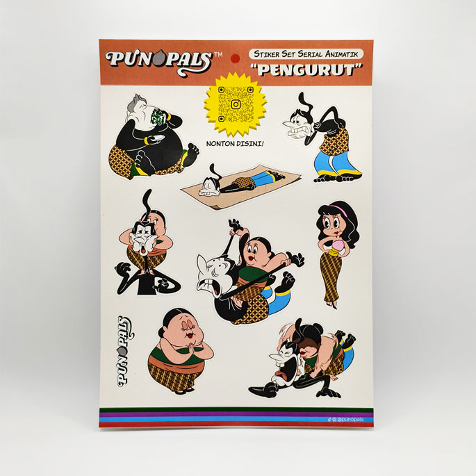 Stiker Set Serial Animatik Pengurut 1