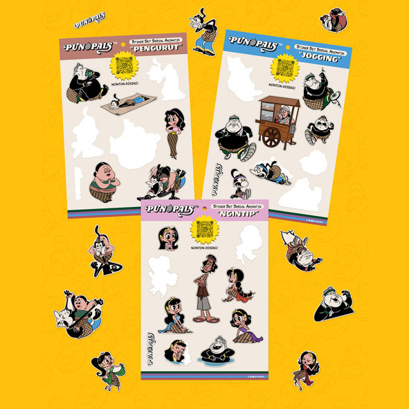 Stiker Set Serial Animatik Ngintip 2