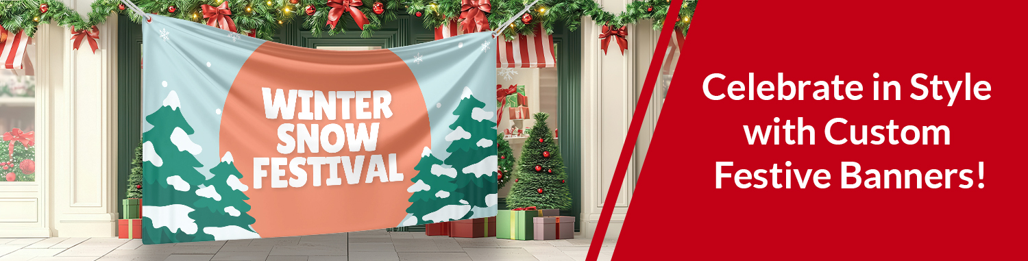 Celebrate in Style with Custom Festive Banners!