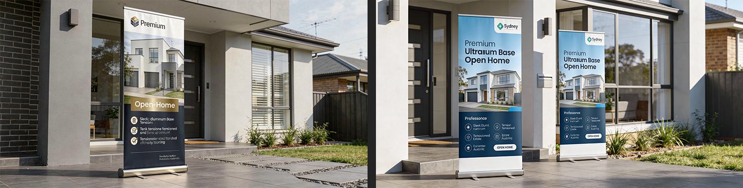 How Pull-Up Banners Support Real Estate Marketing