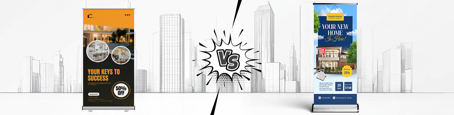 Types of Pull-Up Banners Based on Quality and Usage