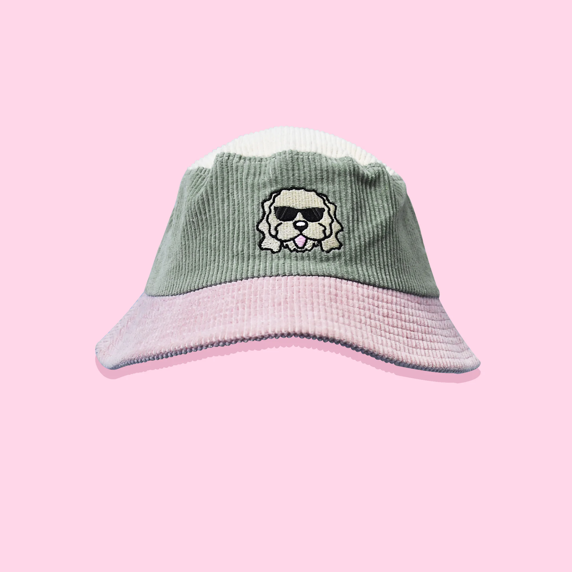 Colour Block Corduroy Bucket Hat