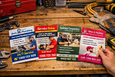 Business card printing samples