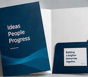 Presentation folder printing