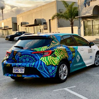 Vehicle Wrap White Vinyl