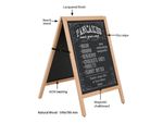Outdoor Wood Chalkboard Info