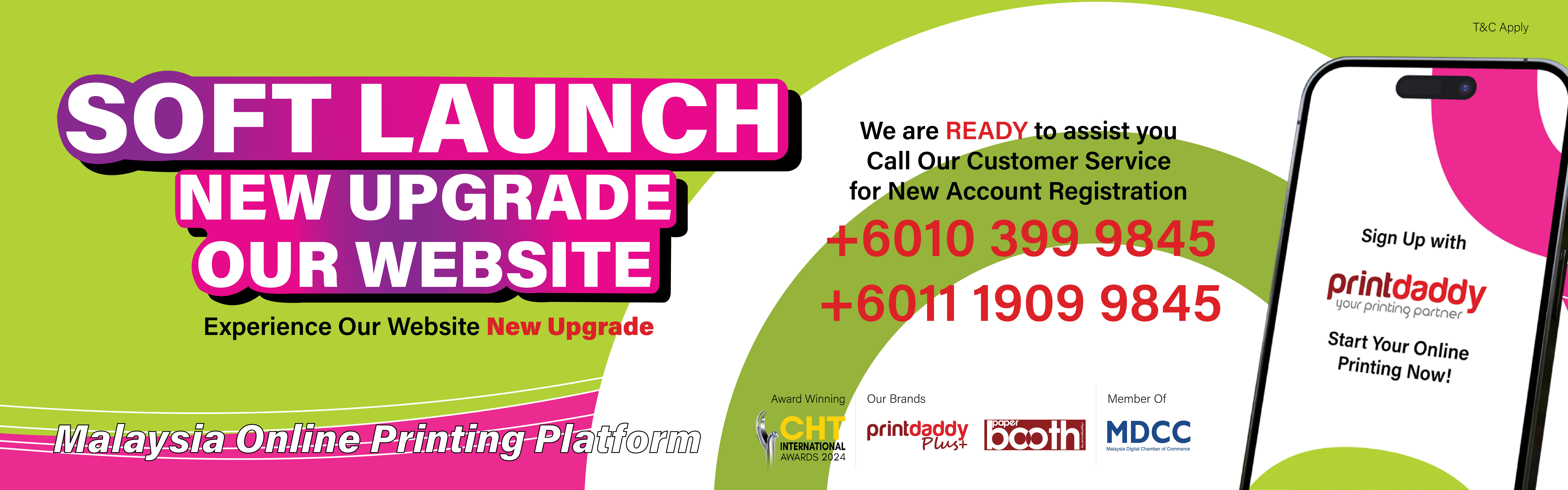 Printdaddy Website Soft Launch Banner