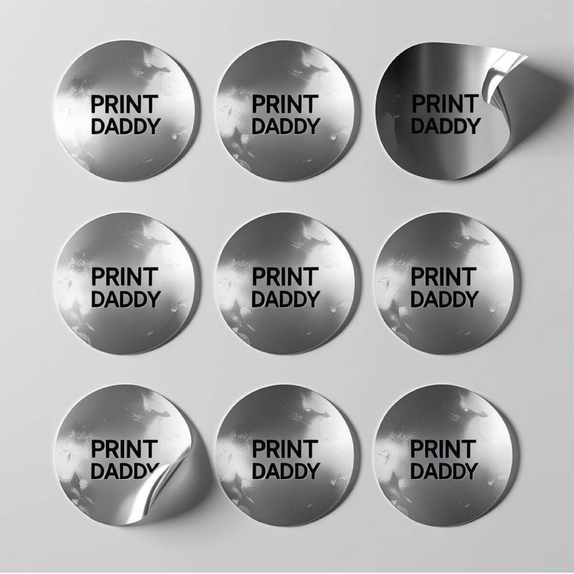Silver Foil Sticker