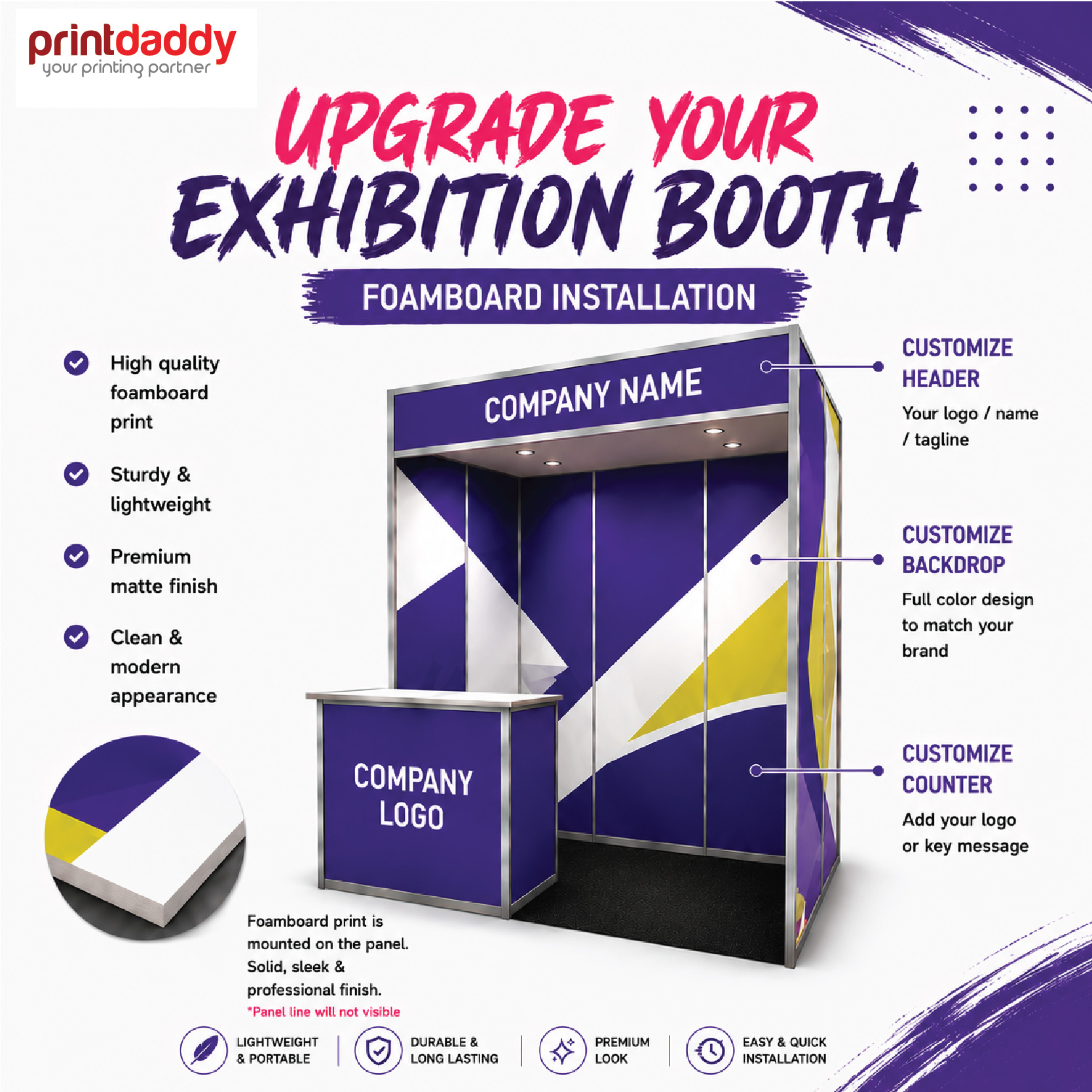 Foamboard Exhibition Booth