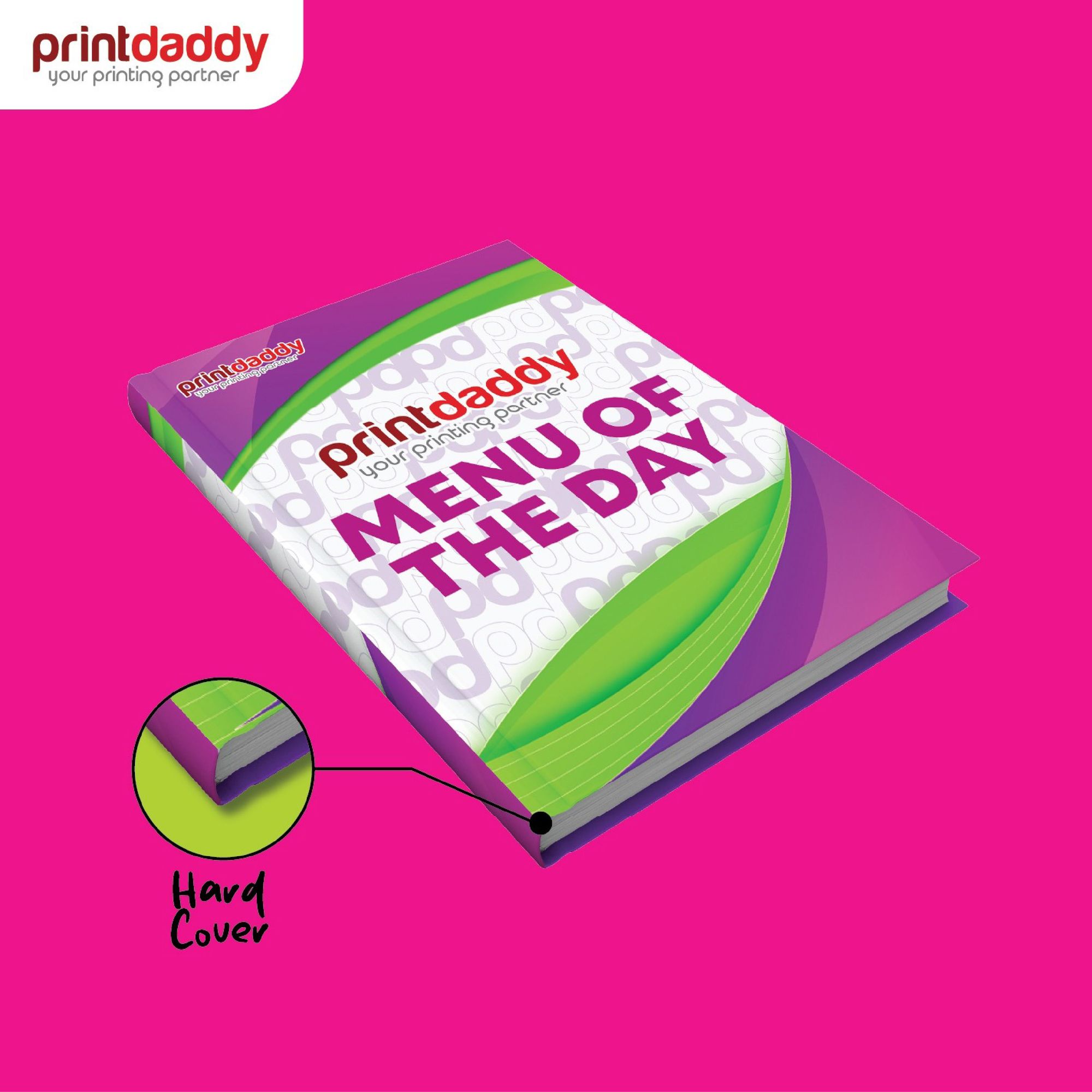 Hard Cover Menu Booklet 1