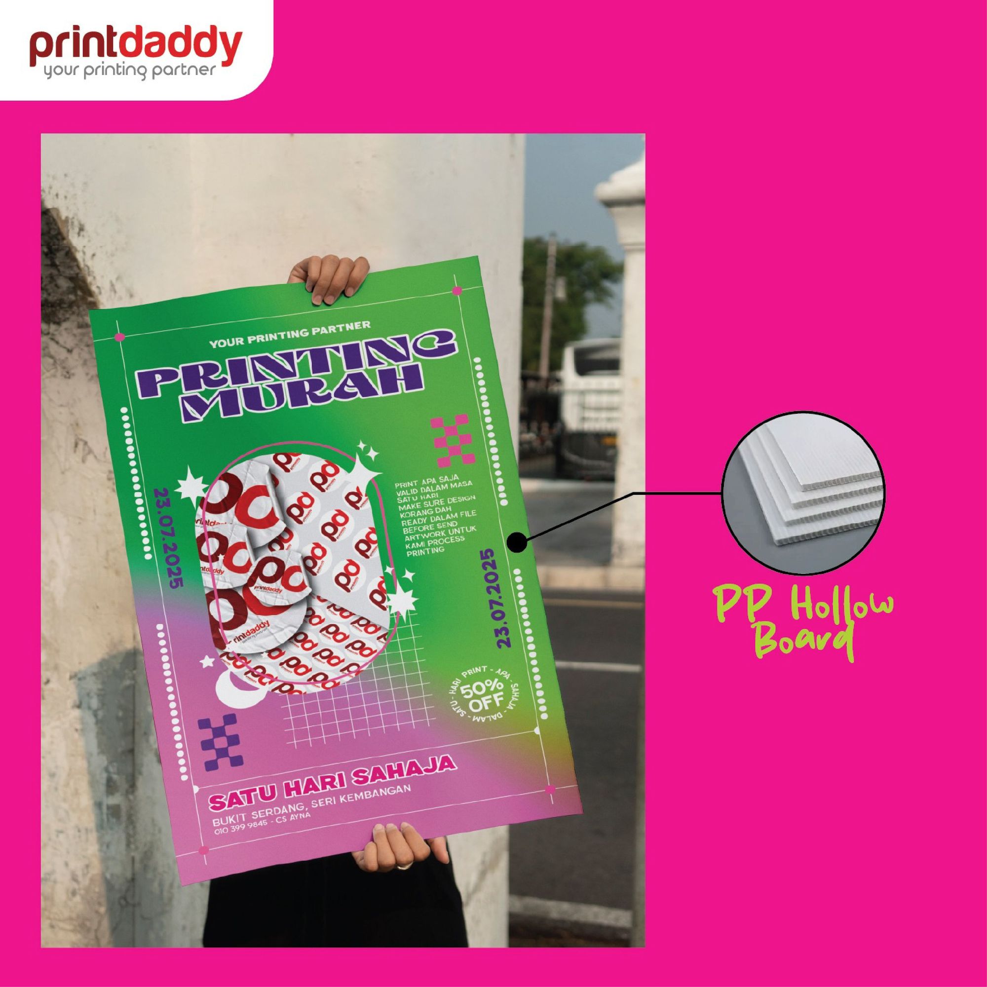 Corrugated PVC Ads Board 1