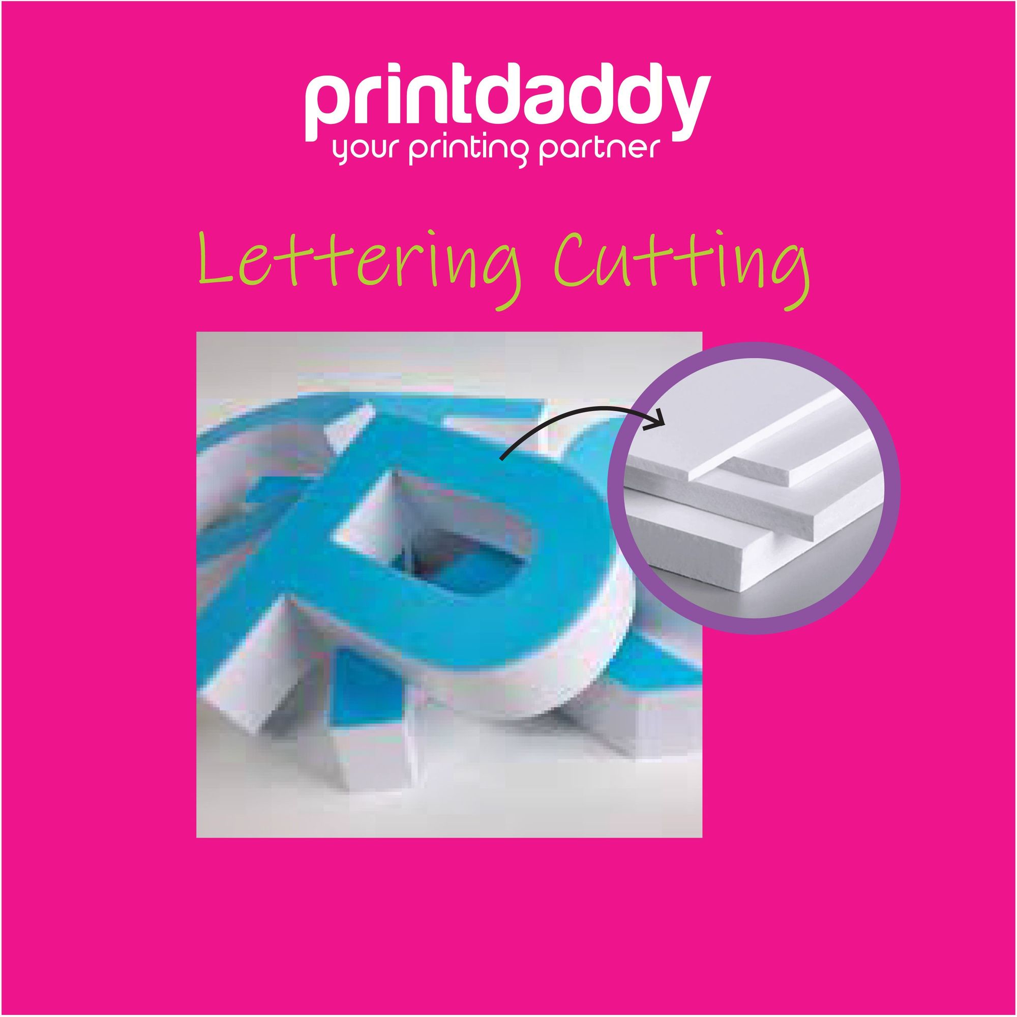 PVC Foamboard with Printing (Lettering Cutting only) 1