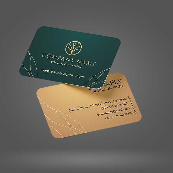 Rounded Corner Spot UV Velvet Business Cards
