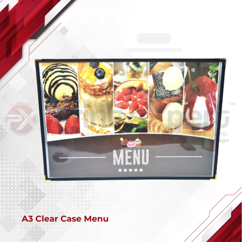 A3 Clear Case Menu