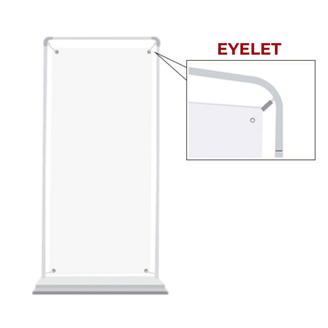 Door Shape Banner [White] Grade B - Steel