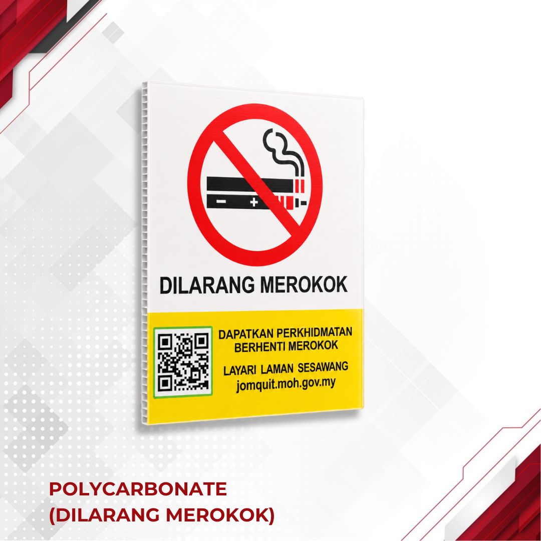 Polycarbonate (Dilarang Merokok)