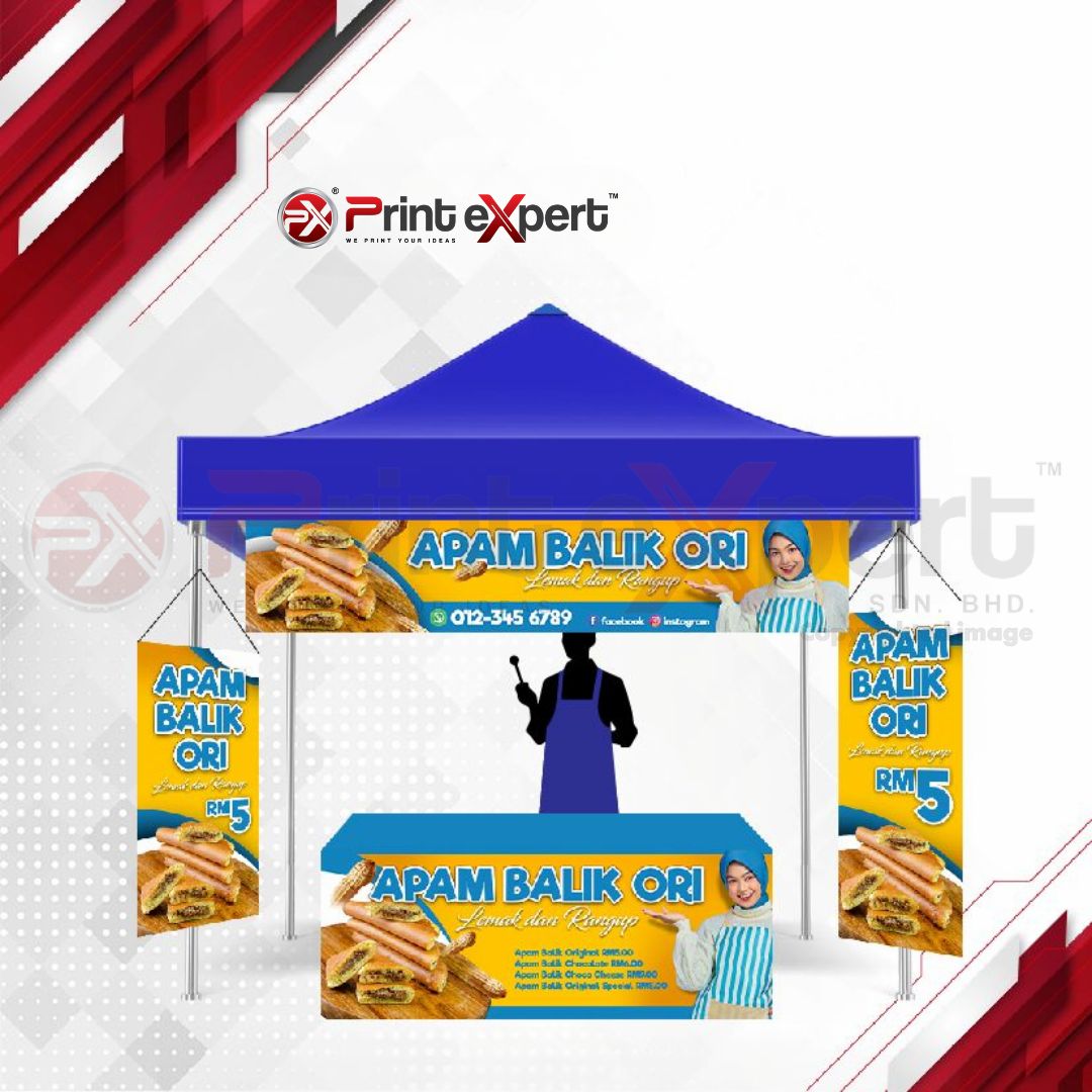 Banner Bunting Gerai/Pasar Malam
