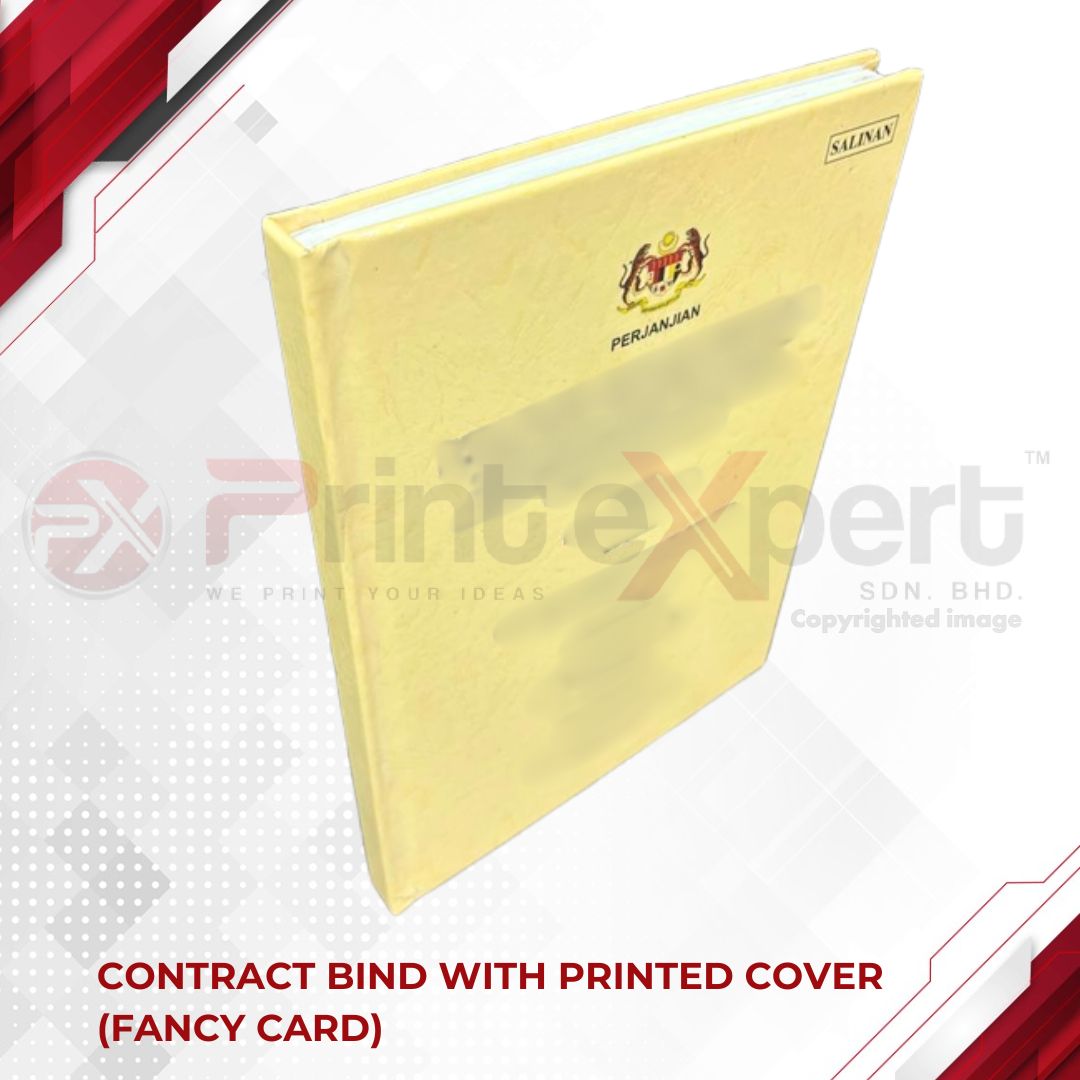 Contract Bind with Printed Cover (Fancy Card)