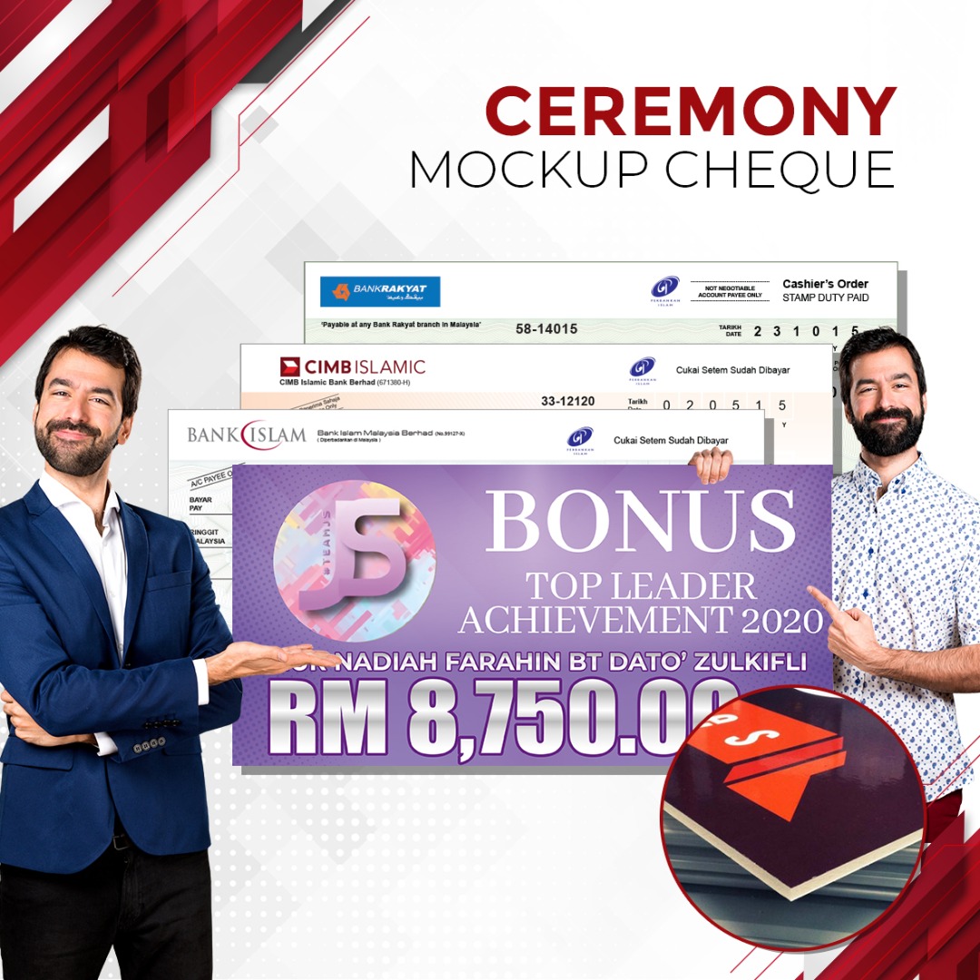 Mockup Cheque