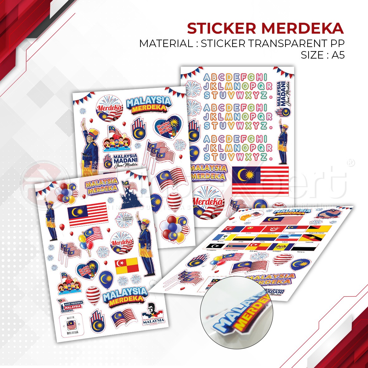 Promo Sticker Merdeka 2026 in Malaysia - Print Expert