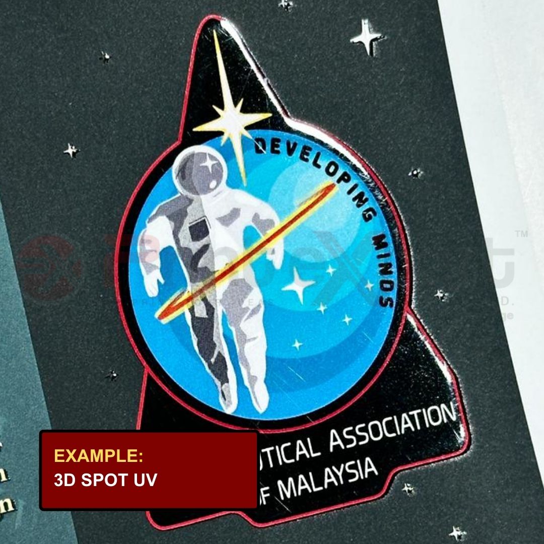 Business Card Digital 3D Spot UV & 3D Gold/Silver 2