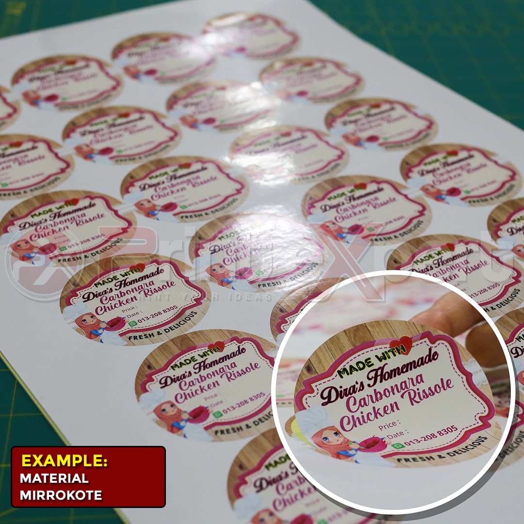 Mirrokote Sticker