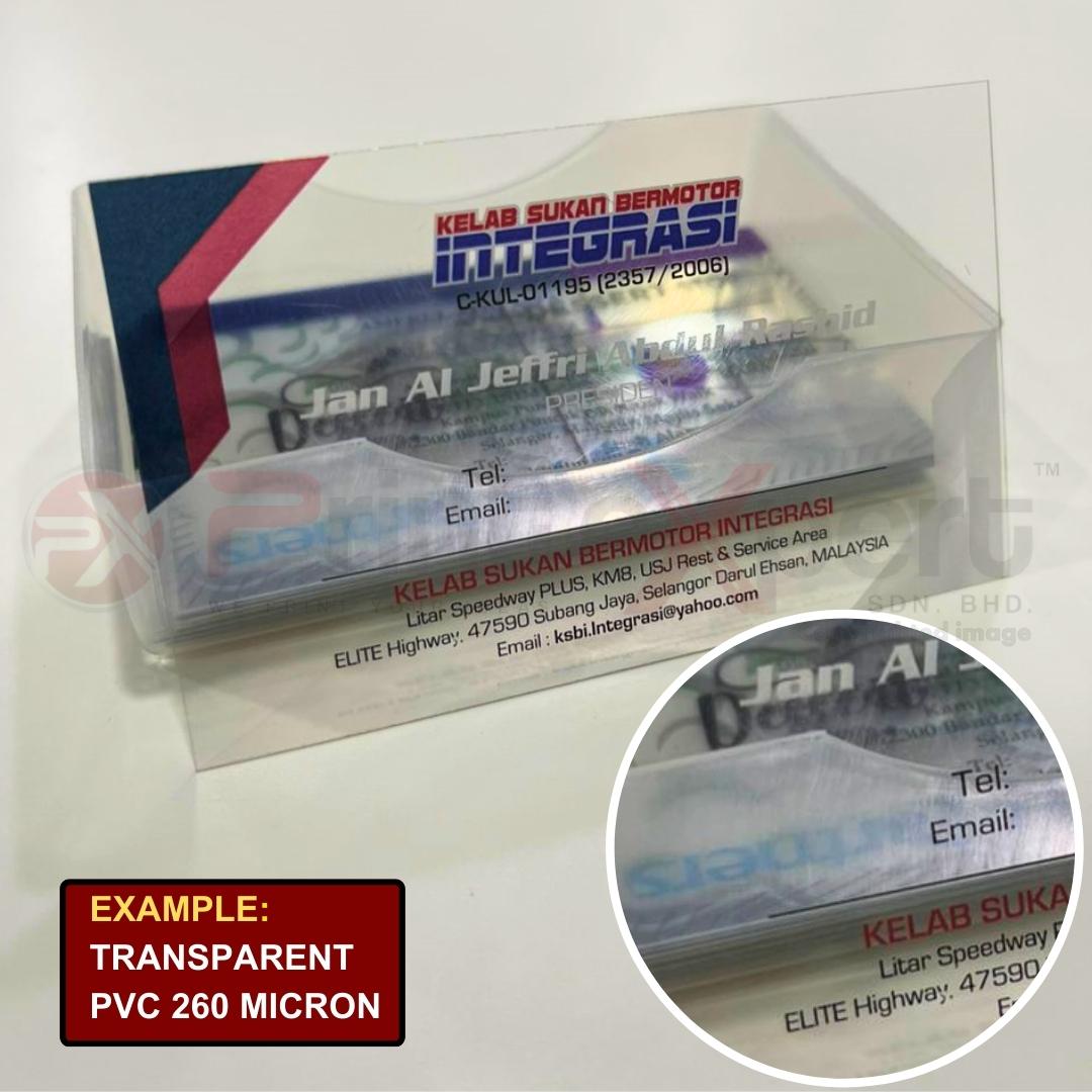 Transparent PVC 260 Micron