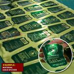Material: Gold Sticker