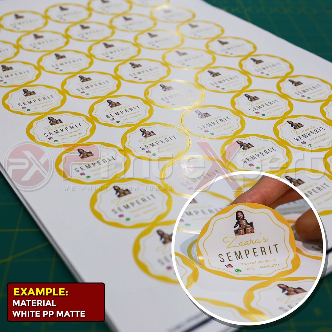 Material: White PP Matte