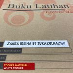 Sticker Buku Tulis / Sticker Nama Super Urgent 2