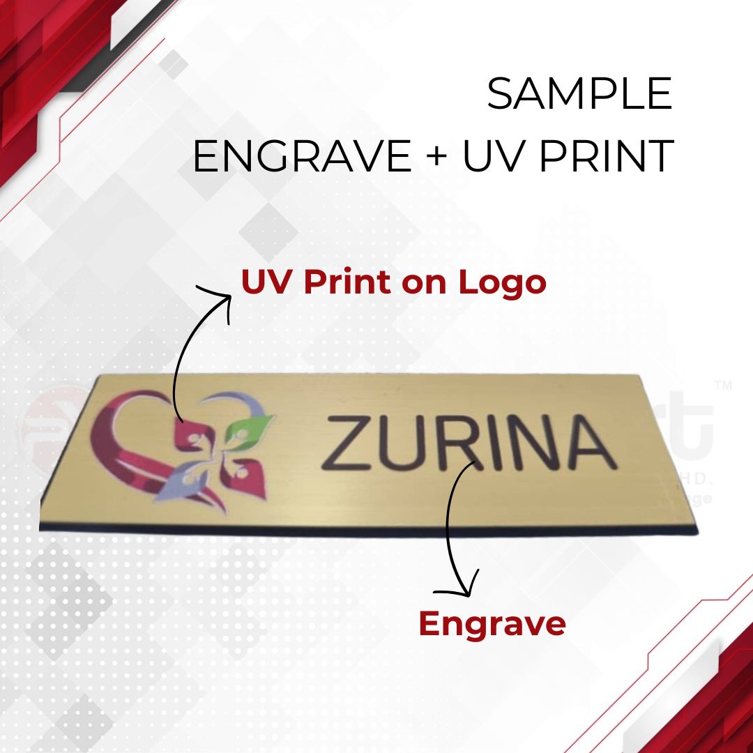 Engrave + UV Print