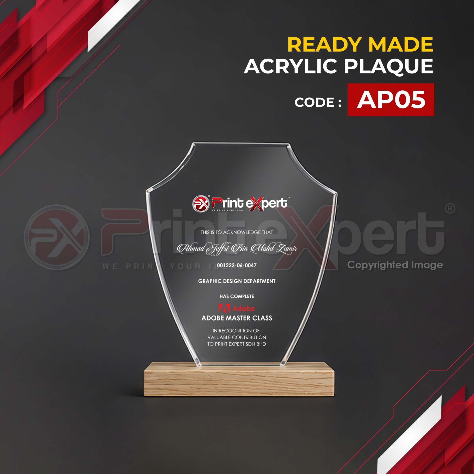 Acrylic Plaque (Promo) 5