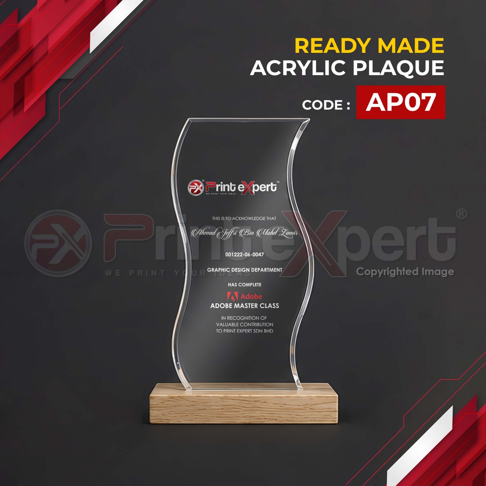 Acrylic Plaque (Promo) 7