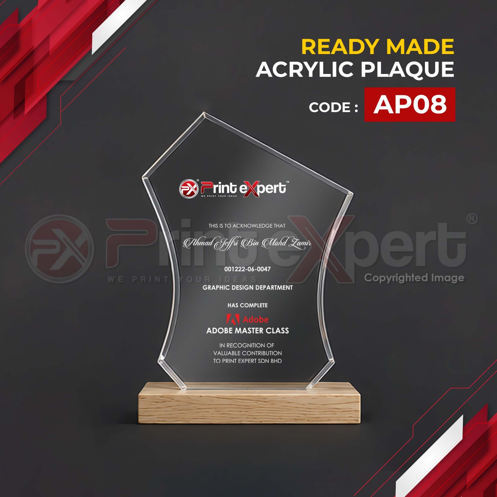 Acrylic Plaque (Promo) 8