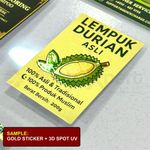 Sticker 3D Spot UV & 3D Gold/Silver Super Urgent (Mixed Design per A3) 2
