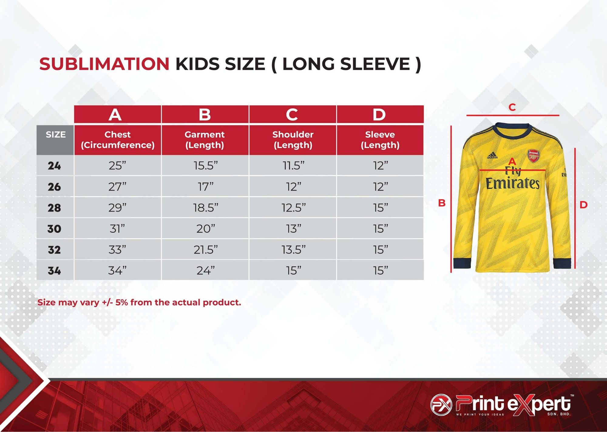 Kid Sizes 1