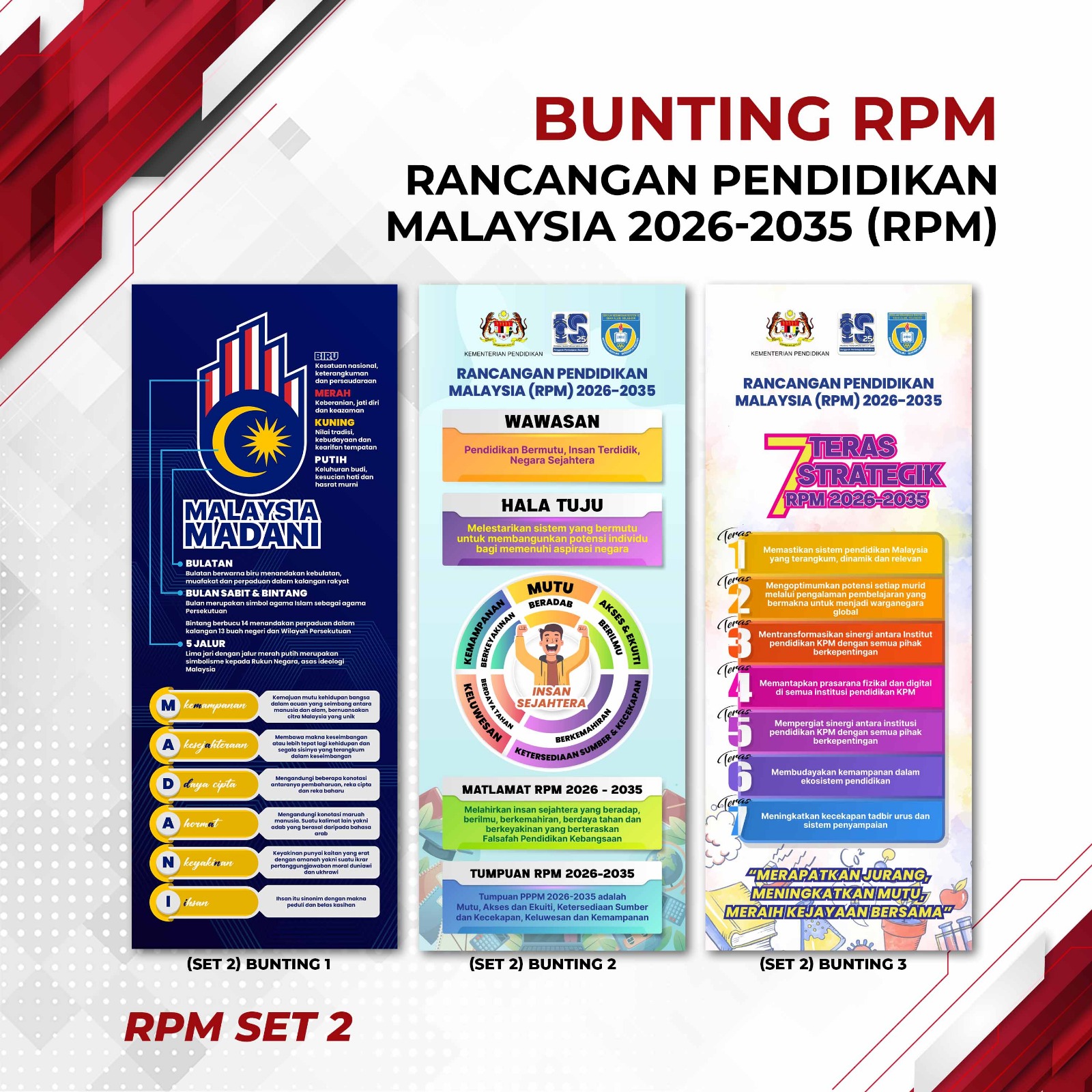 Bunting UV Printing Super Urgent Package 3 in 1 2